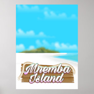 Mnemba-Insel-Reiseposter Poster