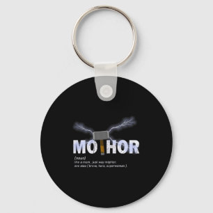 Mo-Thor wie Mutti auf dem Weg mächtiger lustiger M Schlüsselanhänger