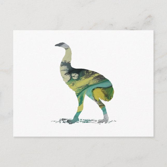 Moa Bird Art Postkarte (Vorderseite)
