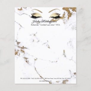 MOA Lashes Makeup Stylist Gold Marmor Flyer