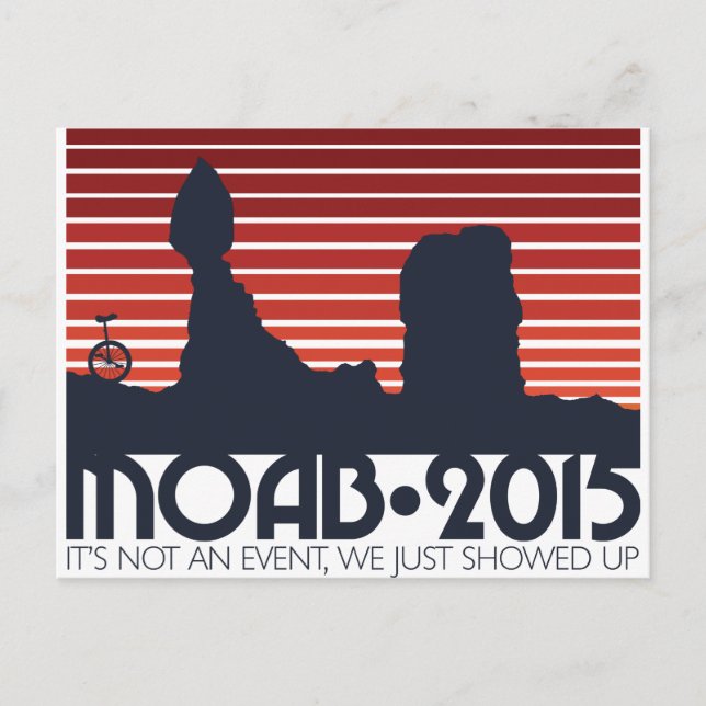 Moab 2015 Postkarten - rot (Vorderseite)