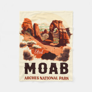 Moab Arches Nationalpark California Fleecedecke