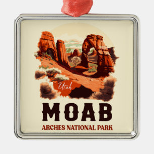 Moab Arches Nationalpark California Ornament Aus Metall