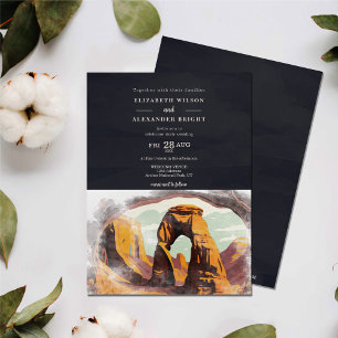 Moab Arches Park Utah Wedding Einladung