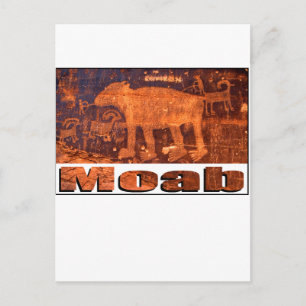 Moab Bear Petroglyph Postkarte
