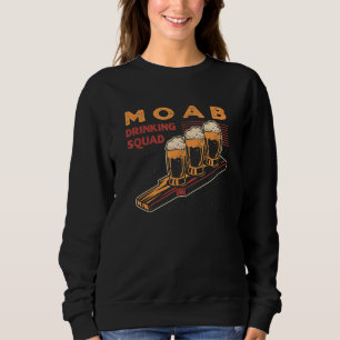Moab Drink Squad Utah Bierbraun für alkoholische G Sweatshirt