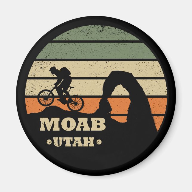 Moab mtb Mountainbike Magnet (Vorne)