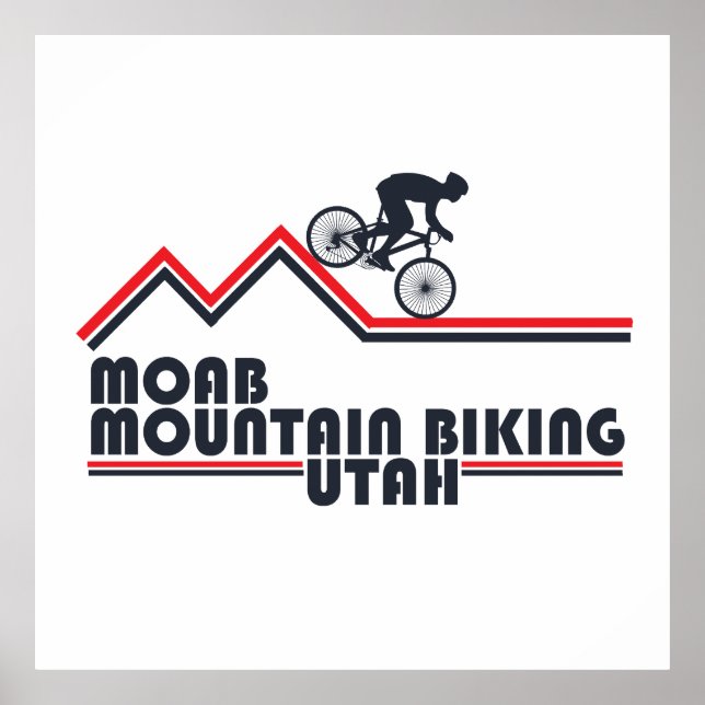 Moab mtb Mountainbike Poster (Vorne)