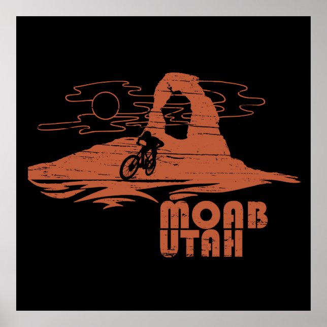 Moab mtb Mountainbike Poster (Vorne)