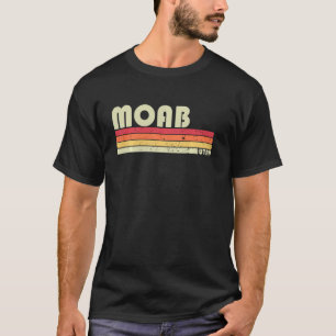 Moab Ut Utah Funny City Zuhause Roots Retro 70er 8 T-Shirt