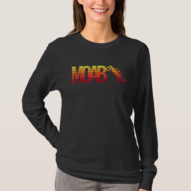Moab Utah 4wd Off Road Adventure Rock Crawling Ret T-Shirt (Vorderseite)