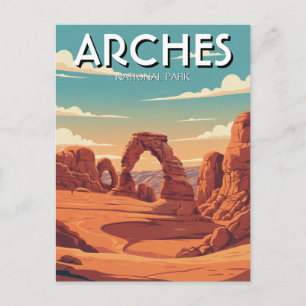 Moab Utah Arches National Park Delikater Bogen Postkarte