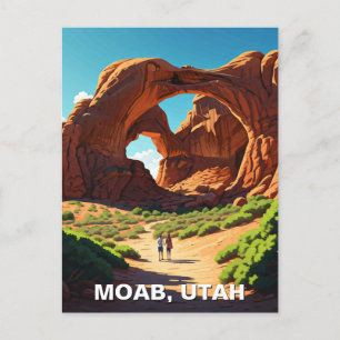 Moab Utah Arches Nationalpark Doppelter Arsch Postkarte