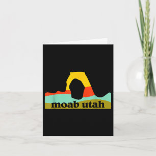 Moab Utah Arches Nationalpark minimalistisches Emb Karte