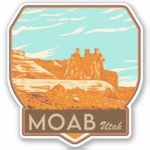 Moab Utah Aufkleber