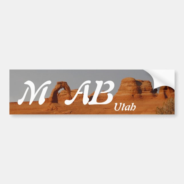 Moab, Utah Autoaufkleber (Vorne)