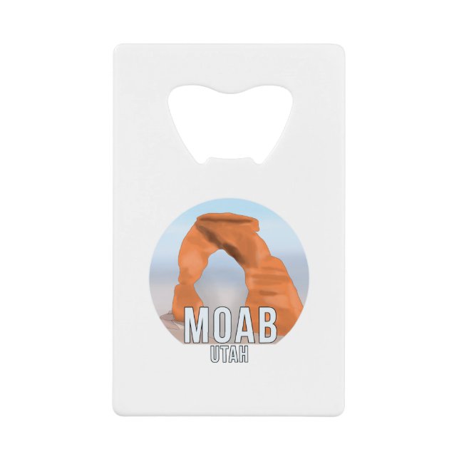Moab Utah Geldbeutel Flaschenöffner (Vorderseite)