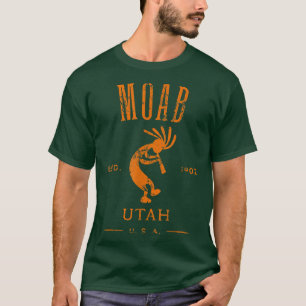 Moab Utah Kokopelli Souvenir gestresstes Design T-Shirt