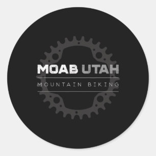 Moab Utah Mountainbike Mtb-Shirt - Vintage Mtb Runder Aufkleber