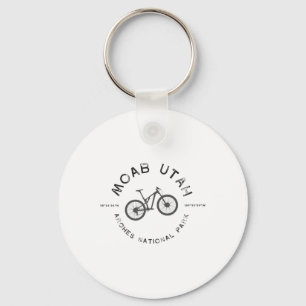 Moab Utah Mountainbike-T-Shirt Schlüsselanhänger