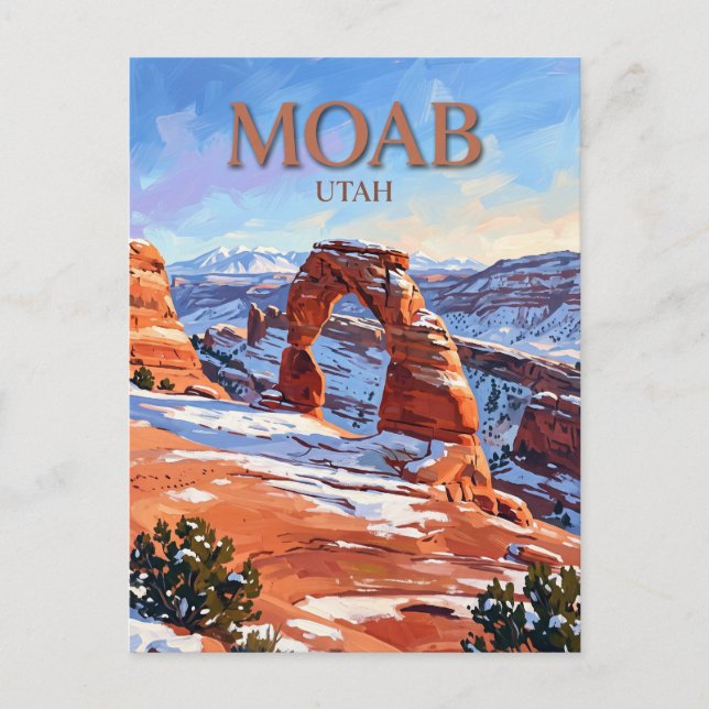Moab Utah Postkarte (Vorderseite)