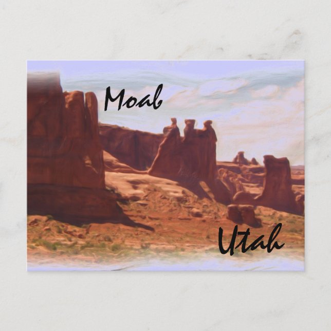 Moab Utah Postkarte (Vorderseite)