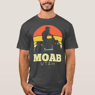 Moab Utah Quadbike Vintage Sonnenuntergang T-Shirt