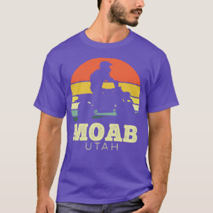 Moab Utah Quadbike Vintage Sonnenuntergang T-Shirt