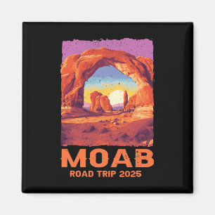 Moab Utah Roadtrip 2025 Wandern Berge Outdoor Magnet