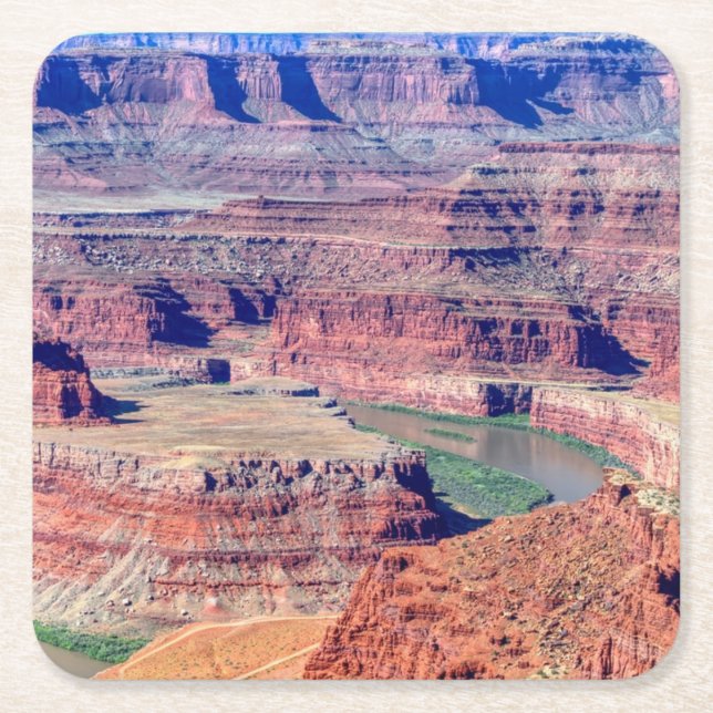 Moab Utah Staat Park Rechteckiger Pappuntersetzer (Vorderseite)