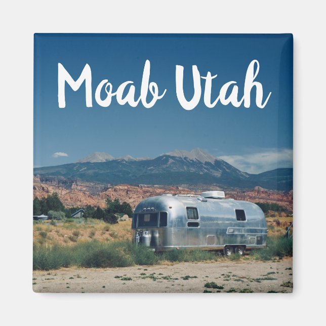 Moab Utah Trailer in Wüste Magnet (Vorne)