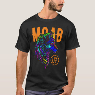 Moab Utah USA Coyote Design T-Shirt