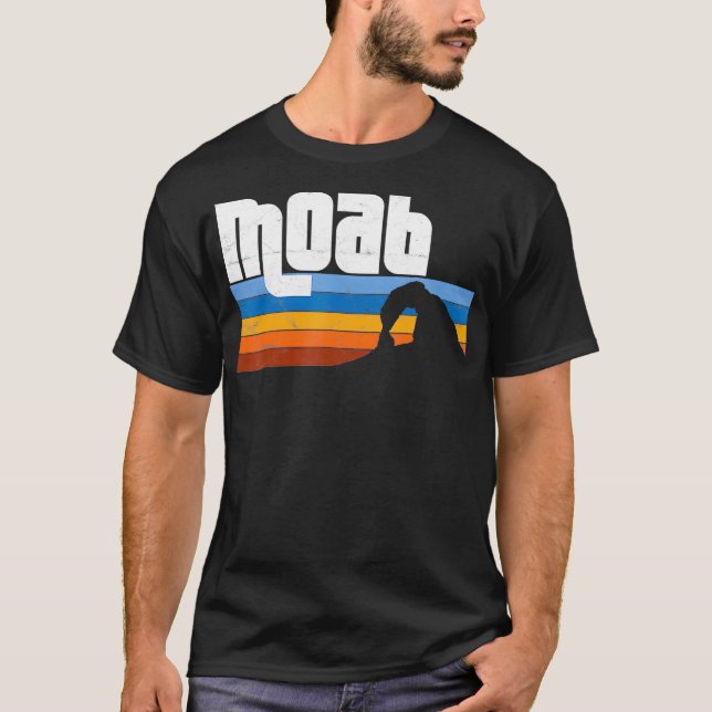 Moab Utah UT Arches Canyonlands Nationalpark Retre T-Shirt (Vorderseite)