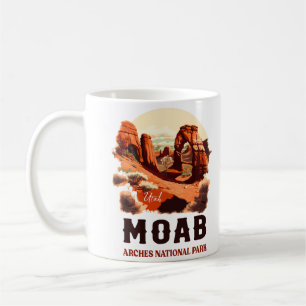 Moab Utah Vintag Sunset Arches Adventure Outdoor Kaffeetasse