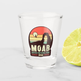 Moab Utah Vintag Wüste Sunset Retro Souvenir 60er Schnapsglas