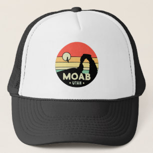 Moab Utah Vintag Wüste Sunset Retro Souvenir 60er Truckerkappe