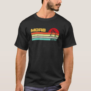 Moab Utah Vintage-Sonnenuntergang Arches-Abenteuer T-Shirt