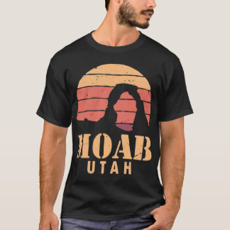 Moab Utah Vintage-Wüsten-Sonnenuntergang T-Shirt