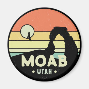 Moab Utah Vintage Wüstenuntergang Retro-Souvenir 6 Magnet