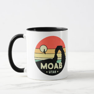 Moab Utah Vintage Wüstenuntergang Retro-Souvenir 6 Tasse