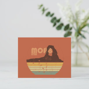 Moab Utah Vintager Sonnenuntergang Arches National Feiertagspostkarte