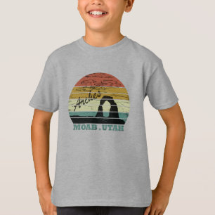 Moab Utah Vintager Sonnenuntergang Arches National T-Shirt