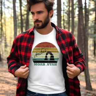 Moab Utah Vintager Sonnenuntergang Arches National T-Shirt