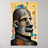 Moai - Ken Gage Tiki Art