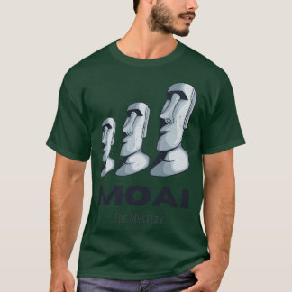 Moai Oaster Islands Rapa Nui Statues Heads Mystery T-Shirt