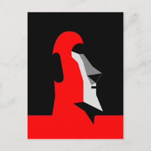 Moai Postkarte