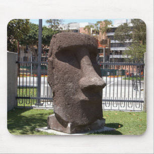 Moai Statue am La-Naturgeschichte-Museum Mousepad