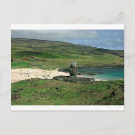 Moai Statue Anakena Beach Rapa Nui Osterinsel Postkarte