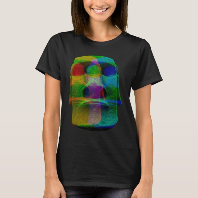 Moai-Statue Osterinsel Rapa Nui T-Shirt (Vorderseite)
