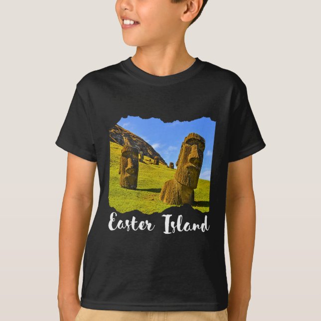 Moai-Statue Osterinsel  T-Shirt (Vorderseite)